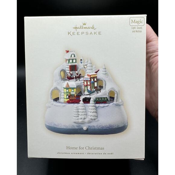 Hallmark Other - Rare Hallmark Ornament 2008 HOME FOR CHRISTMAS MAGIC Light Sound Motion NEW! 23D